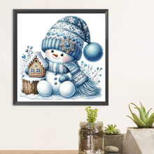 Load image into Gallery viewer, Diamond Painting - Full Round - Christmas snowman (30*30CM)
