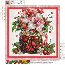 Load image into Gallery viewer, Diamond Painting - Partial Special Shaped - Red flower out of the frame (30*30CM)
