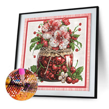 Load image into Gallery viewer, Diamond Painting - Partial Special Shaped - Red flower out of the frame (30*30CM)
