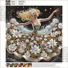 Load image into Gallery viewer, Diamond Painting - Partial Special Shaped - Dancing girl (30*30CM)
