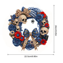 Load image into Gallery viewer, Acrylic Special Shape Halloween Skull DIY Diamond Painting Garland Pendant Kit
