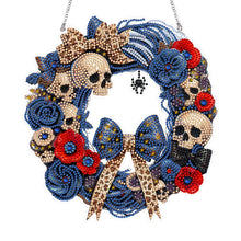 Load image into Gallery viewer, Acrylic Special Shape Halloween Skull DIY Diamond Painting Garland Pendant Kit
