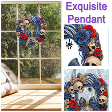 Load image into Gallery viewer, Acrylic Special Shape Halloween Skull DIY Diamond Painting Garland Pendant Kit
