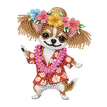 Load image into Gallery viewer, Acrylic Special Shaped Vacation Beach Dog Desktop Shake Head Diamond Art Kit
