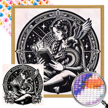 Load image into Gallery viewer, AB Diamond Painting - Full Round - Occult girl and dragon (40*40CM)
