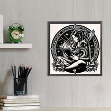 Load image into Gallery viewer, AB Diamond Painting - Full Round - Occult girl and dragon (40*40CM)
