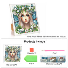 Load image into Gallery viewer, Diamond Painting - Partial Special Shaped - Elf girl (30*30CM)
