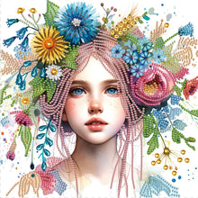 Load image into Gallery viewer, Diamond Painting - Partial Special Shaped - Elf girl (30*30CM)
