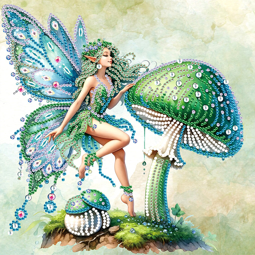Diamond Painting - Partial Special Shaped - Elf girl (30*30CM)