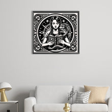 Load image into Gallery viewer, AB Diamond Painting - Full Round - Dragon and occult girl (50*45CM)

