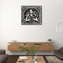 Load image into Gallery viewer, AB Diamond Painting - Full Round - Dragon and occult girl (50*45CM)
