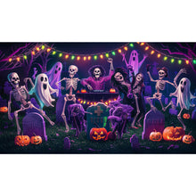 Load image into Gallery viewer, Diamond Painting - Full Round - Halloween skeleton carnival night (70*40CM)
