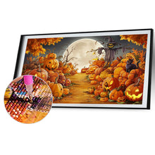 Load image into Gallery viewer, Diamond Painting - Full Round - Halloween pumpkin night (70*40CM)
