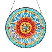 Load image into Gallery viewer, Suncatcher Mandala Diamond Painting Hanging Pendants for Kid Adults DIY Craft
