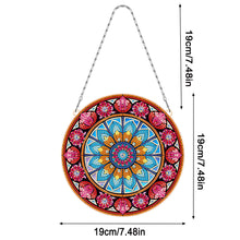 Load image into Gallery viewer, Suncatcher Mandala Diamond Painting Hanging Pendants for Kid Adults DIY Craft
