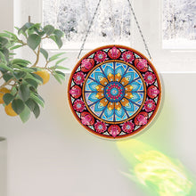 Load image into Gallery viewer, Suncatcher Mandala Diamond Painting Hanging Pendants for Kid Adults DIY Craft
