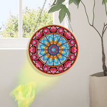 Load image into Gallery viewer, Suncatcher Mandala Diamond Painting Hanging Pendants for Kid Adults DIY Craft
