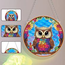 Load image into Gallery viewer, Suncatcher Owl Diamond Painting Hanging Pendants for Kid Adults DIY Craft
