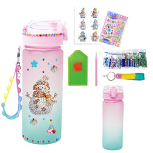 Load image into Gallery viewer, 470ml Snowman DIY Diamond Painting Cup Kit Diamond Decorate Water Bottle DIY Art
