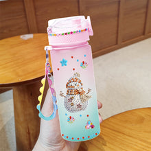 Load image into Gallery viewer, 470ml Snowman DIY Diamond Painting Cup Kit Diamond Decorate Water Bottle DIY Art

