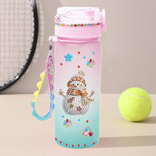 Load image into Gallery viewer, 470ml Snowman DIY Diamond Painting Cup Kit Diamond Decorate Water Bottle DIY Art
