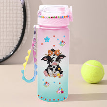 Load image into Gallery viewer, 470ml Cow DIY Diamond Painting Cup Kit Diamond Decorate Water Bottle DIY Art
