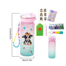 Load image into Gallery viewer, 470ml Cow DIY Diamond Painting Cup Kit Diamond Decorate Water Bottle DIY Art
