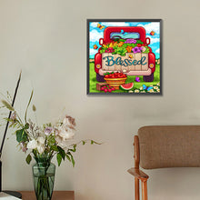 Load image into Gallery viewer, Diamond Painting - Full Round - Old car with harvest fruits (30*30CM)
