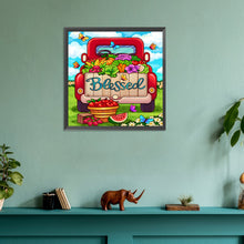 Load image into Gallery viewer, Diamond Painting - Full Round - Old car with harvest fruits (30*30CM)
