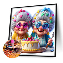 Load image into Gallery viewer, Diamond Painting - Full Round - Cake grandmother (40*40CM)
