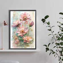 Load image into Gallery viewer, Diamond Painting - Full Round - Pink lotus (40*60CM)
