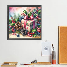 Load image into Gallery viewer, Diamond Painting - Full Round - Christmas Gift Pine Tree (40*40CM)
