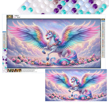 Load image into Gallery viewer, Diamond Painting - Full Round - Colorful Feather Unicorn (40*70CM)
