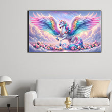 Load image into Gallery viewer, Diamond Painting - Full Round - Colorful Feather Unicorn (40*70CM)
