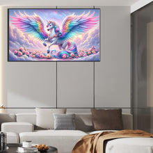 Load image into Gallery viewer, Diamond Painting - Full Round - Colorful Feather Unicorn (40*70CM)
