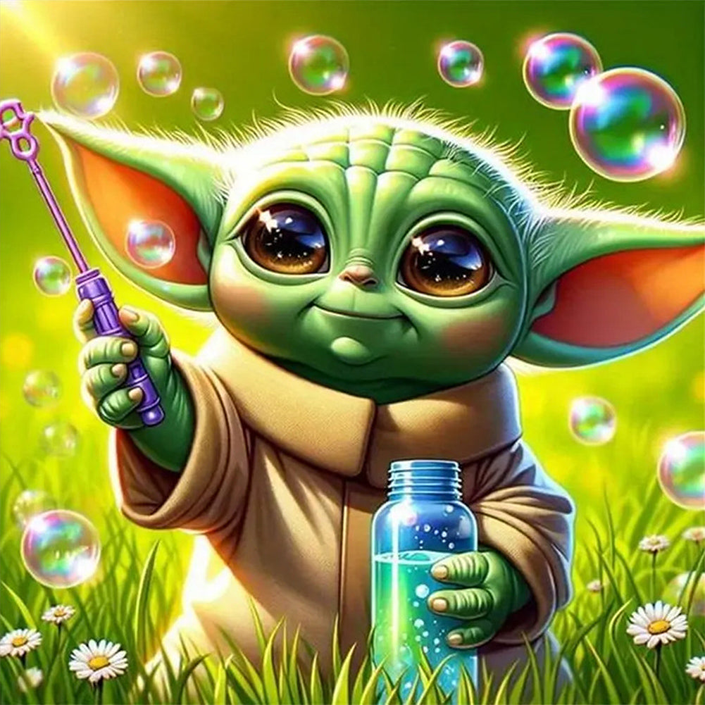 Diamond Painting - Full Round - Yoda (50*50CM)