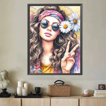 Load image into Gallery viewer, Diamond Painting - Full Round - free and easy girl (40*50CM)
