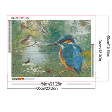 Load image into Gallery viewer, Diamond Painting - Full Round - Bird by the stream (60*45CM)
