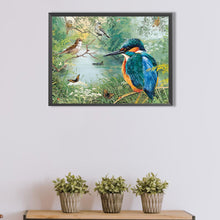 Load image into Gallery viewer, Diamond Painting - Full Round - Bird by the stream (60*45CM)
