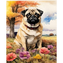 Load image into Gallery viewer, Diamond Painting - Full Square - Pug (40*50CM)
