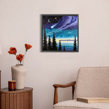Load image into Gallery viewer, AB Diamond Painting - Full Round - Forest Under Shooting Stars (30*30CM)
