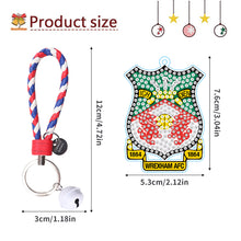 Load image into Gallery viewer, PET Double Sided Football Club Diamond Art Keyring for Home Birthday Party Decor
