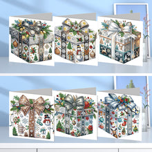 Load image into Gallery viewer, 6Pcs Christmas Gift Box DIY Diamond Painting Card for Friends Family Gift
