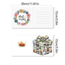 Load image into Gallery viewer, 6Pcs Christmas Gift Box DIY Diamond Painting Card for Friends Family Gift
