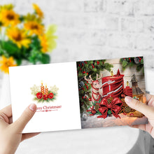 Load image into Gallery viewer, 6Pcs Christmas Reindeer Candle DIY Diamond Painting Card for Friends Family Gift
