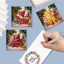Load image into Gallery viewer, 6Pcs Christmas Reindeer Candle DIY Diamond Painting Card for Friends Family Gift
