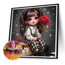 Load image into Gallery viewer, Diamond Painting - Full Round - Cute girl (30*30CM)

