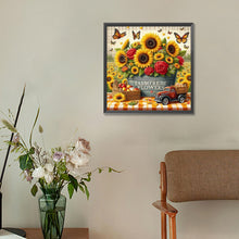 Load image into Gallery viewer, Diamond Painting - Full Round - Garden sunflower (30*30CM)
