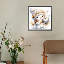 Load image into Gallery viewer, Diamond Painting - Full Round - Christmas snowman (30*30CM)
