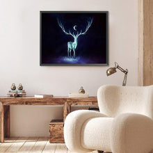 Load image into Gallery viewer, AB Diamond Painting - Full Round - Deer under the moon (50*40CM)

